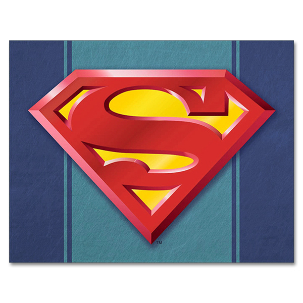 Metalen retro bord - Superman Logo
