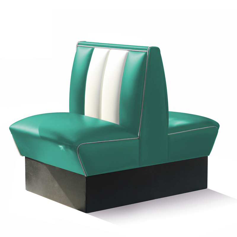 Bel Air Dinerbank Double Booth HW-70DB Turquoise