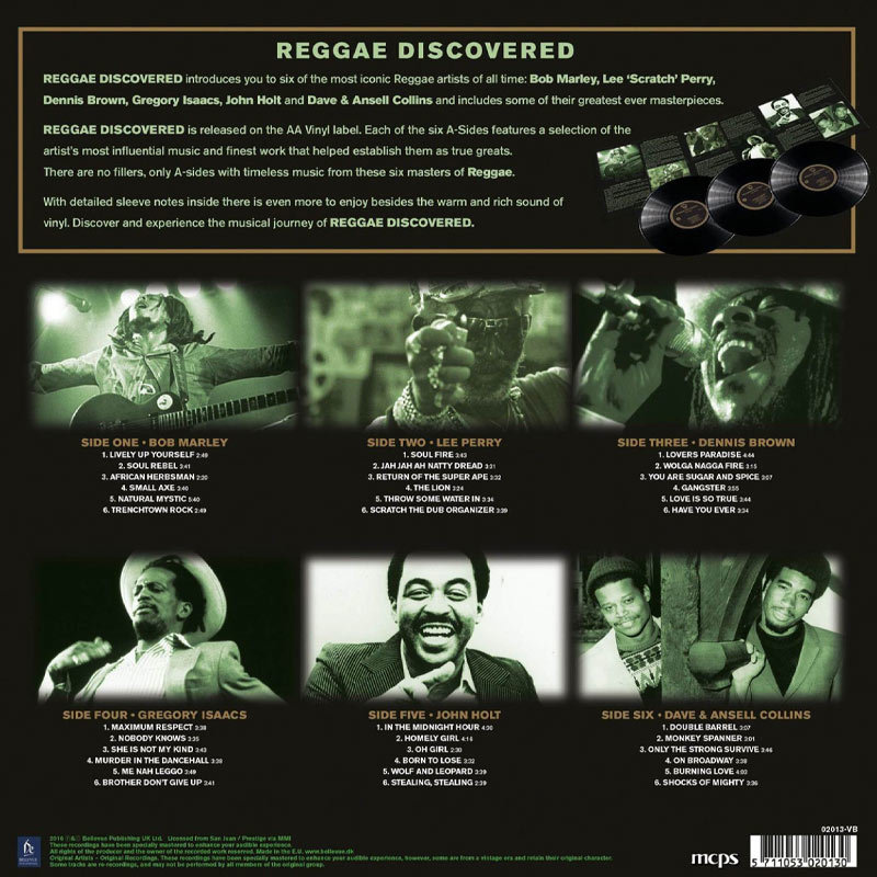 Reggae Discovered Collection LP - De mooiste Reggae songs op 3 Lp's