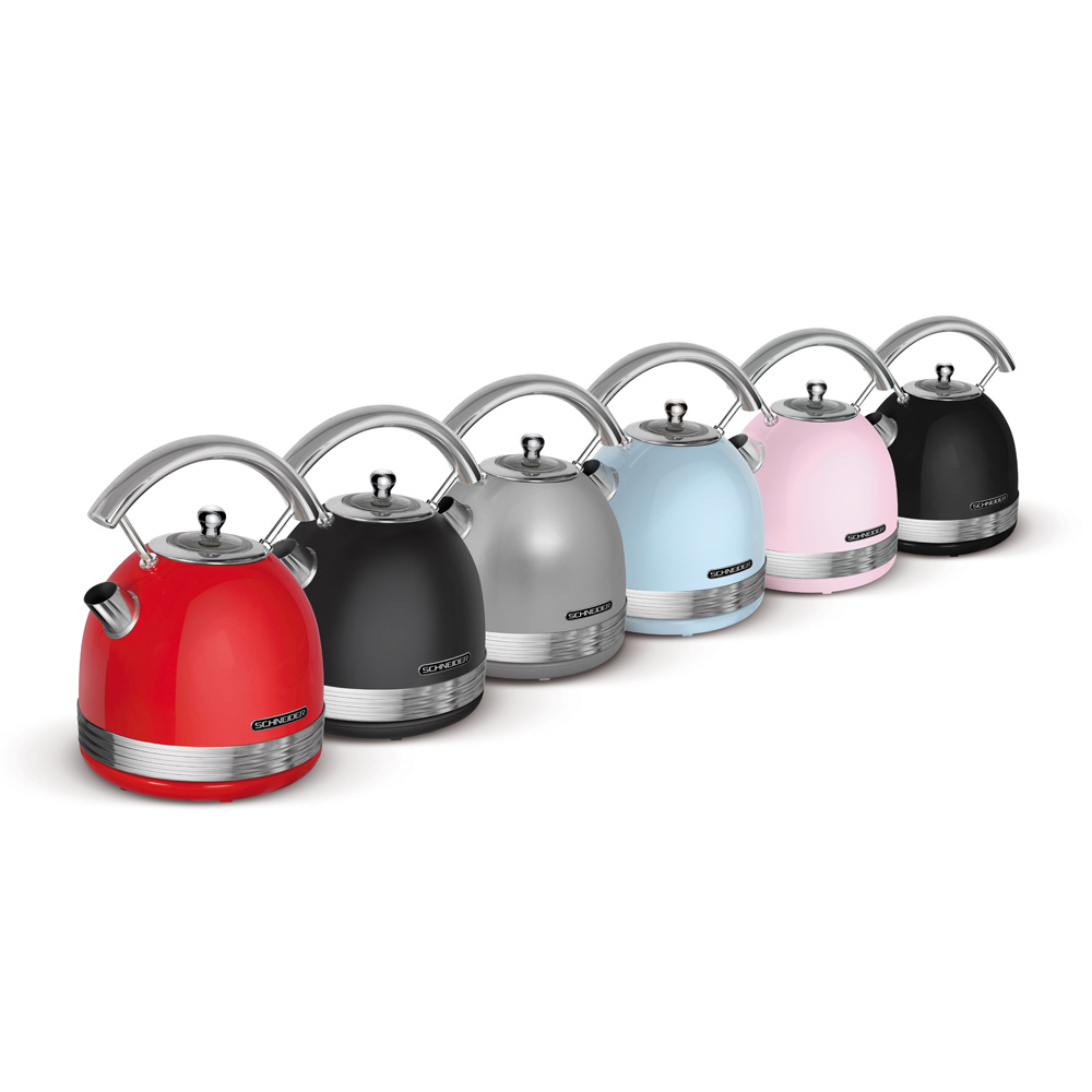 Retro waterkoker lichtblauw