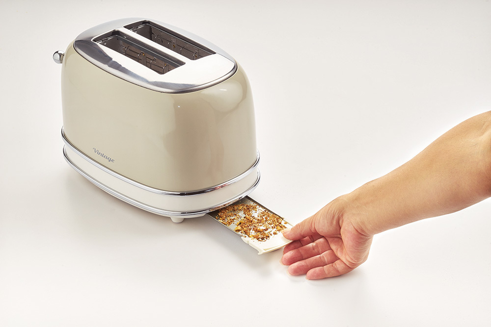 Ariete Broodrooster Vintage Beige met Tostiklemmen