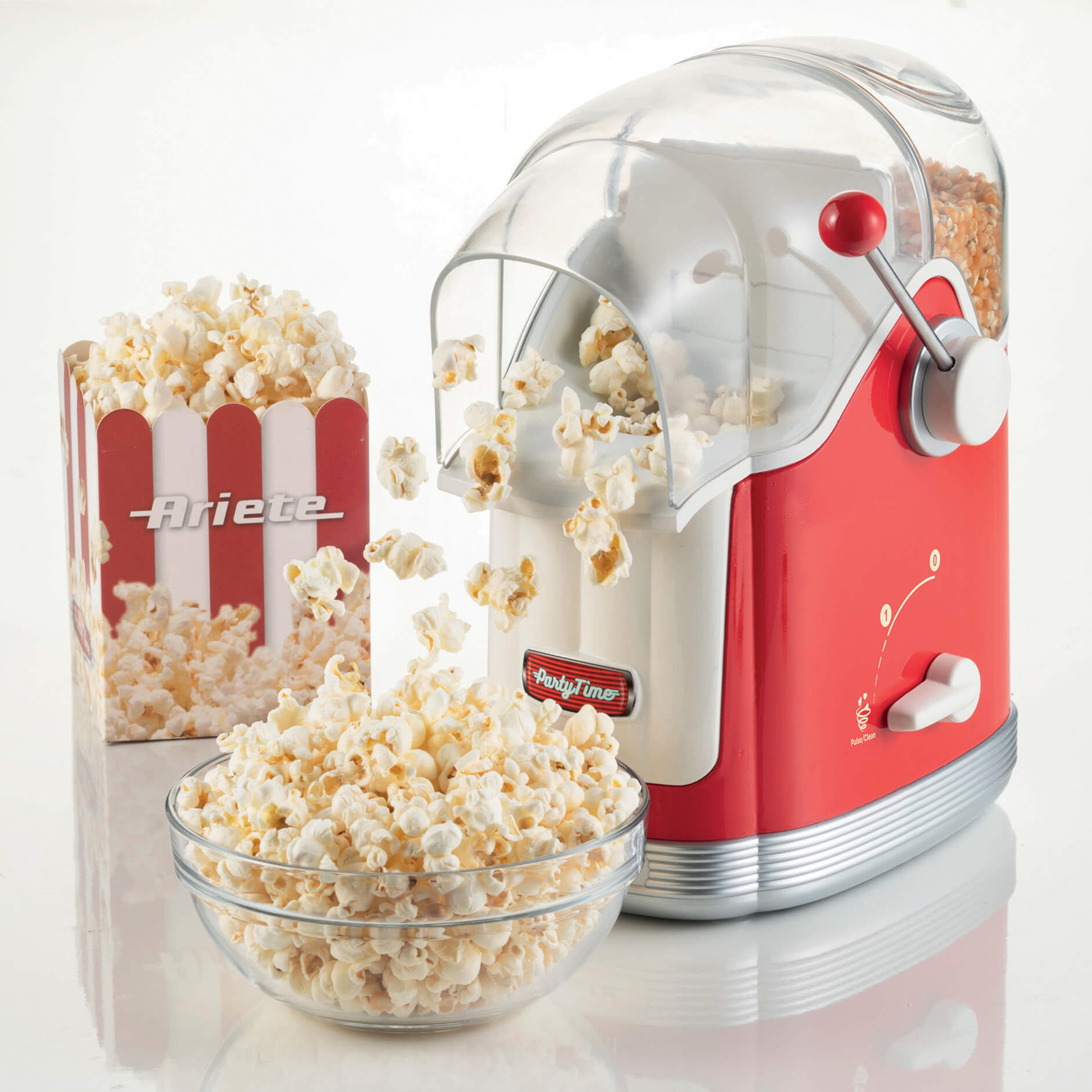 Popcorn machine rood