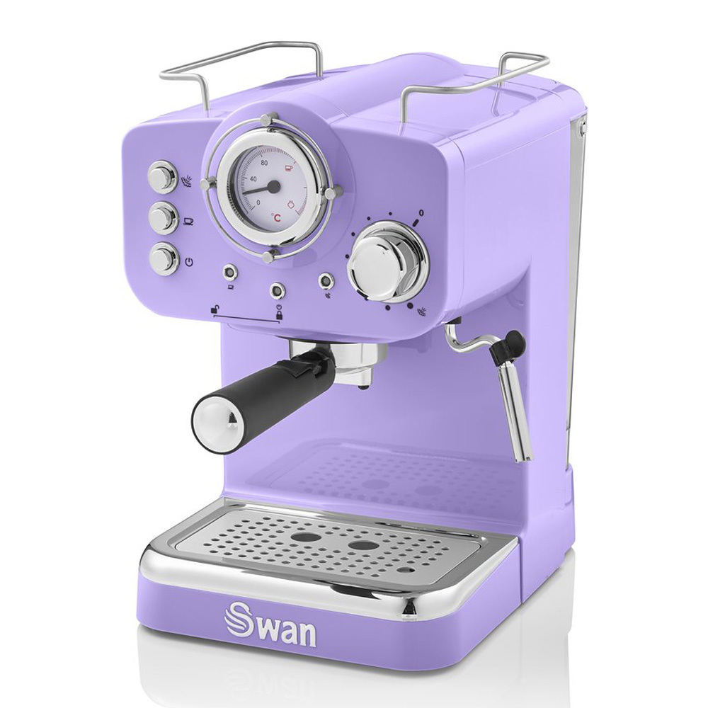Swan Retro Espressomachine Paars