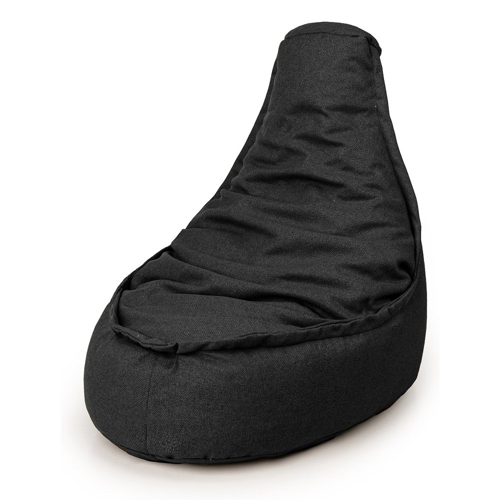 Duurzame zitzak stoel zwart 100x80cm
