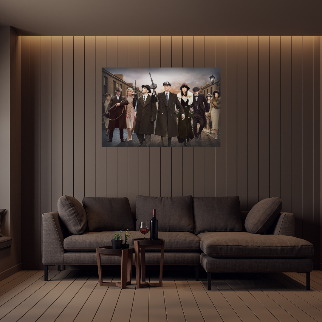 Glasschilderij Peaky Blinders Legacy | horizontaal | 120x80