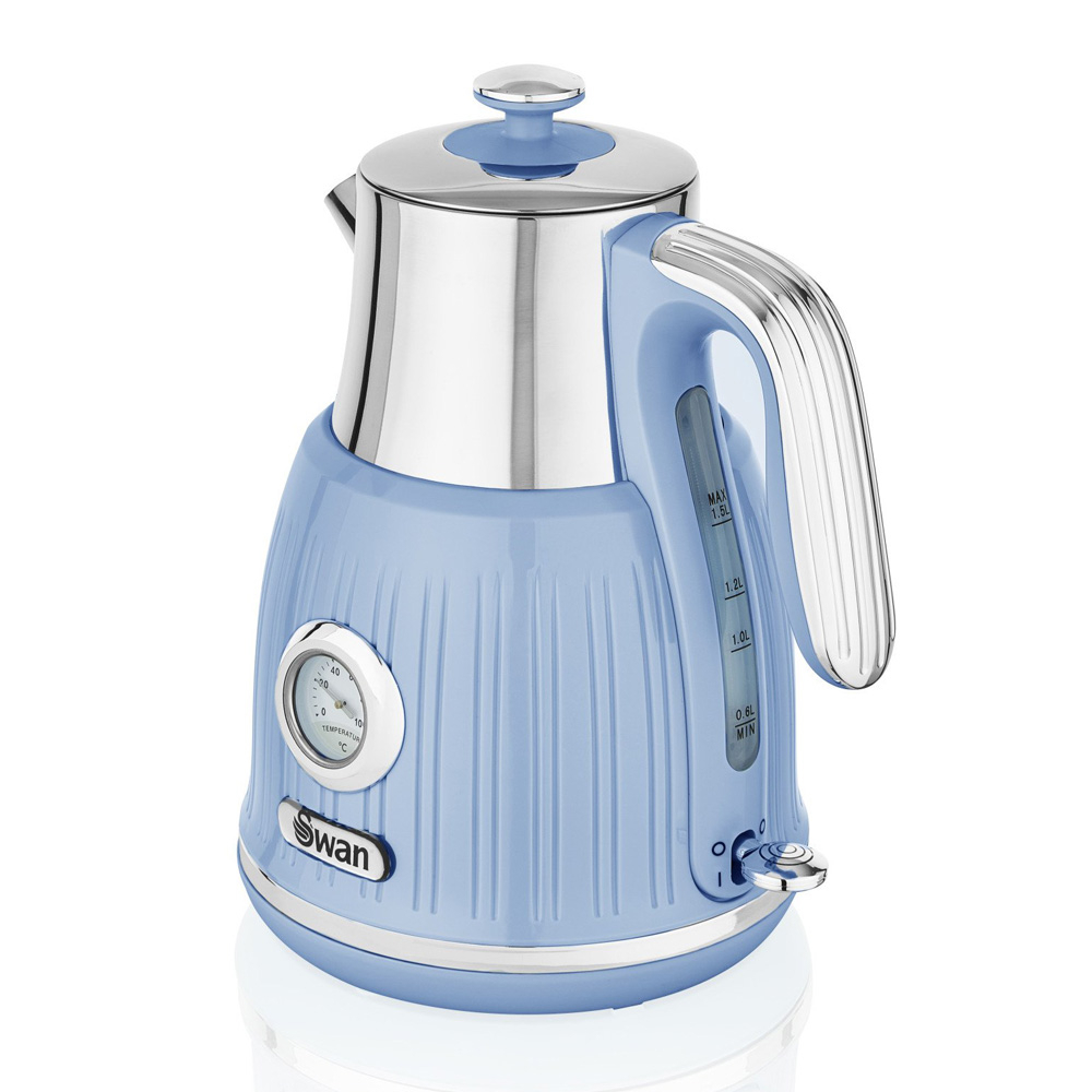 Swan SK31040BLN Retro Waterkoker 1.5 Liter Blauw