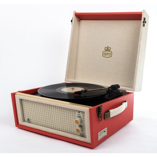 GPO Bermuda dansette platenspeler rood