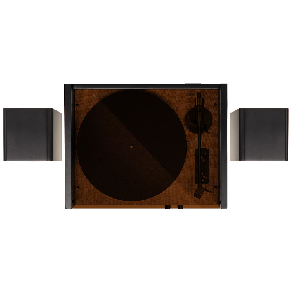 Crosley Coda Retro Bluetooth Platenspeler met Externe Luidsprekers Zwart