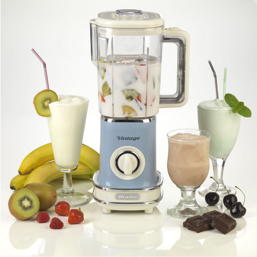 Retro blender blauw