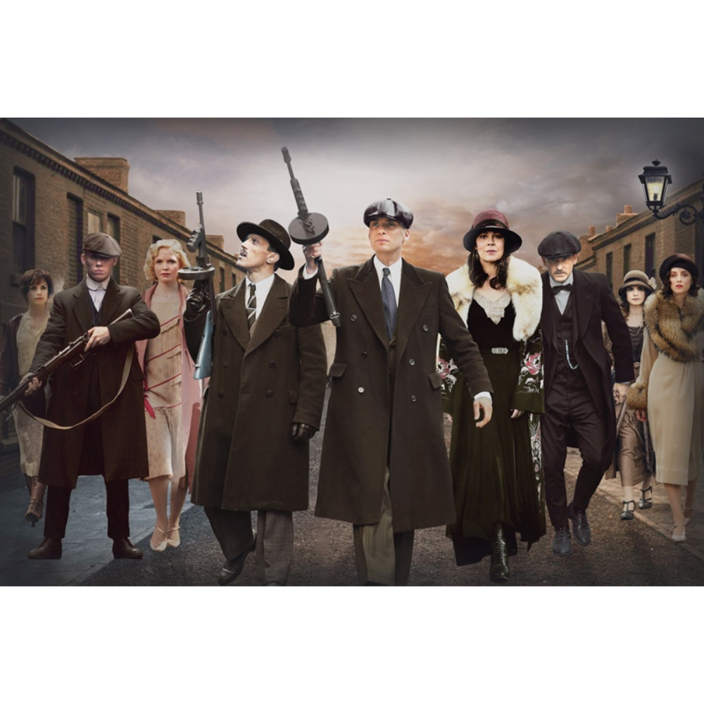 Glasschilderij Peaky Blinders Legacy | horizontaal | 120x80