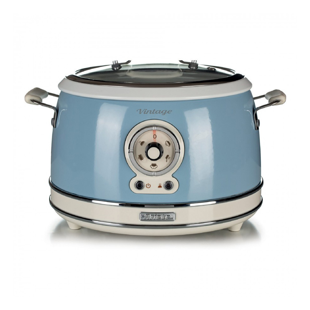 Ariete retro slowcooker & rijstkoker 1.8 liter blauw