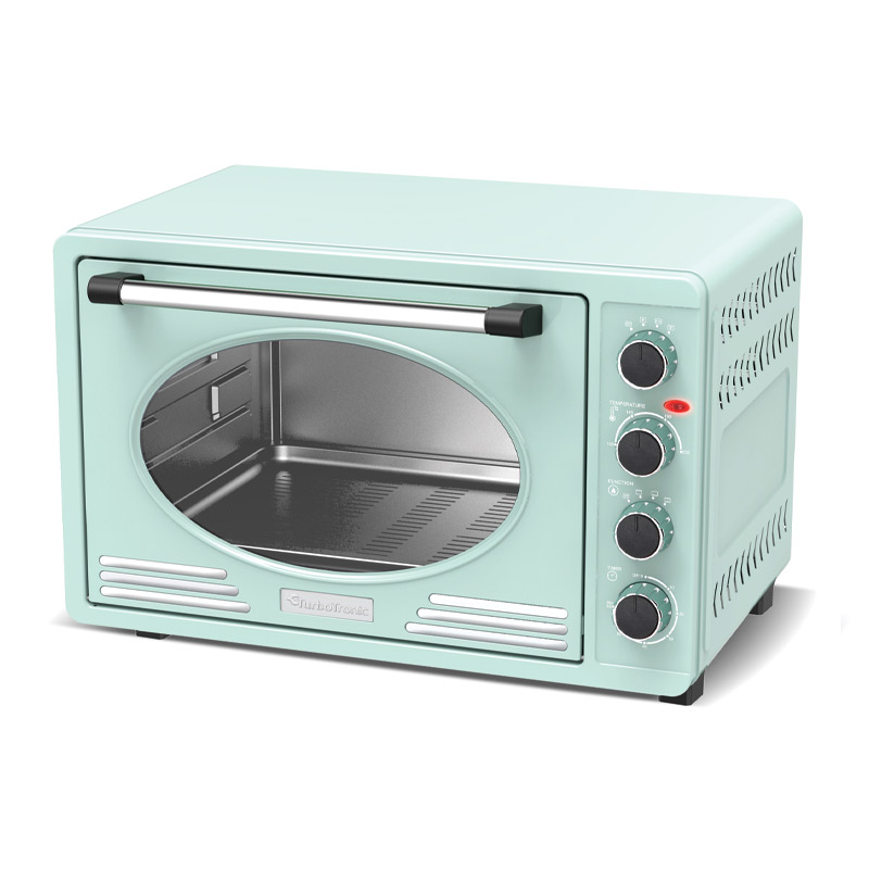 Tot stand brengen voering Vlekkeloos Retro mini oven in mooie creme kleur van TurboTronic