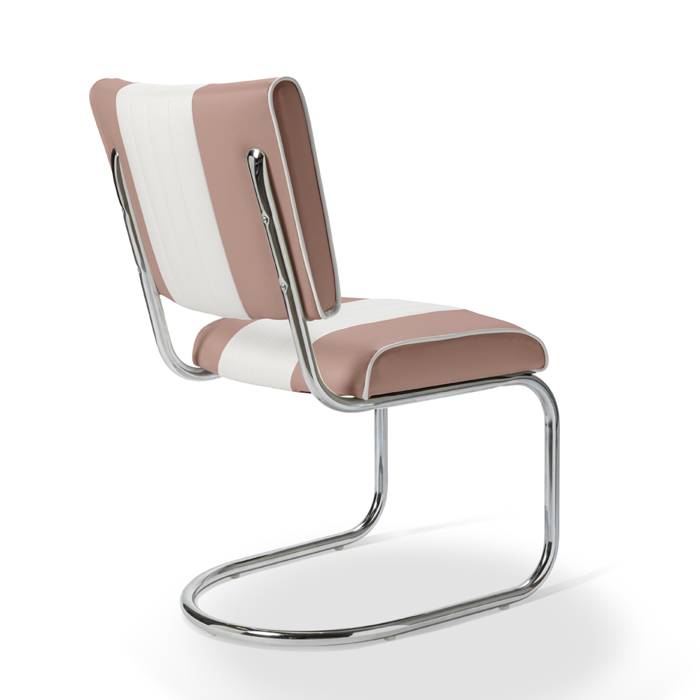 Bel Air Retro Eetkamerstoel CO-27 Dusty Rose Bel Air Retro Eetkamerstoel CO-27 Dusty Rose