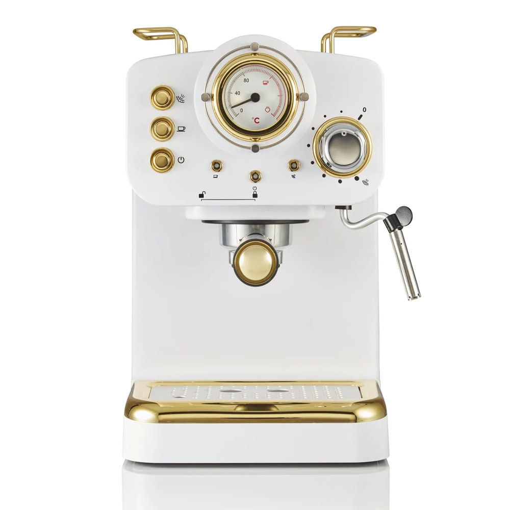 Swan Gatsby retro espressomachine wit