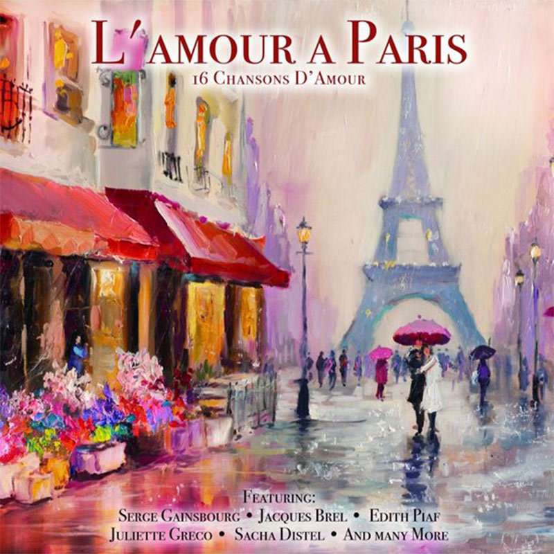 L' Amour A Paris LP - Prachtige chansons over de stad van de liefde met o.a. Serge Gainsbourg, Edith Piaf en meer