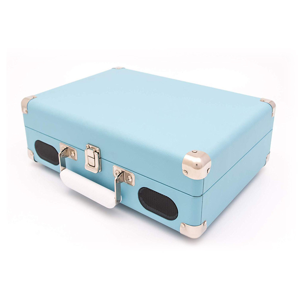 GPO Soho retro platenspeler blauw