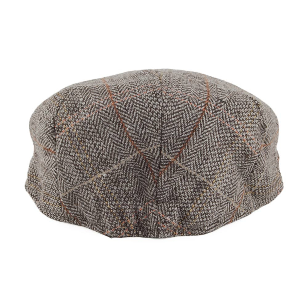 Jaxon & James kids tweed flat cap multicolor grijs  | one-size (50-52 cm)
