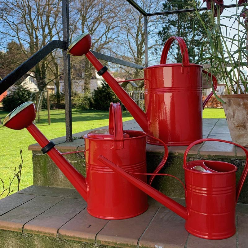 Retro gieter 1.5 liter rood