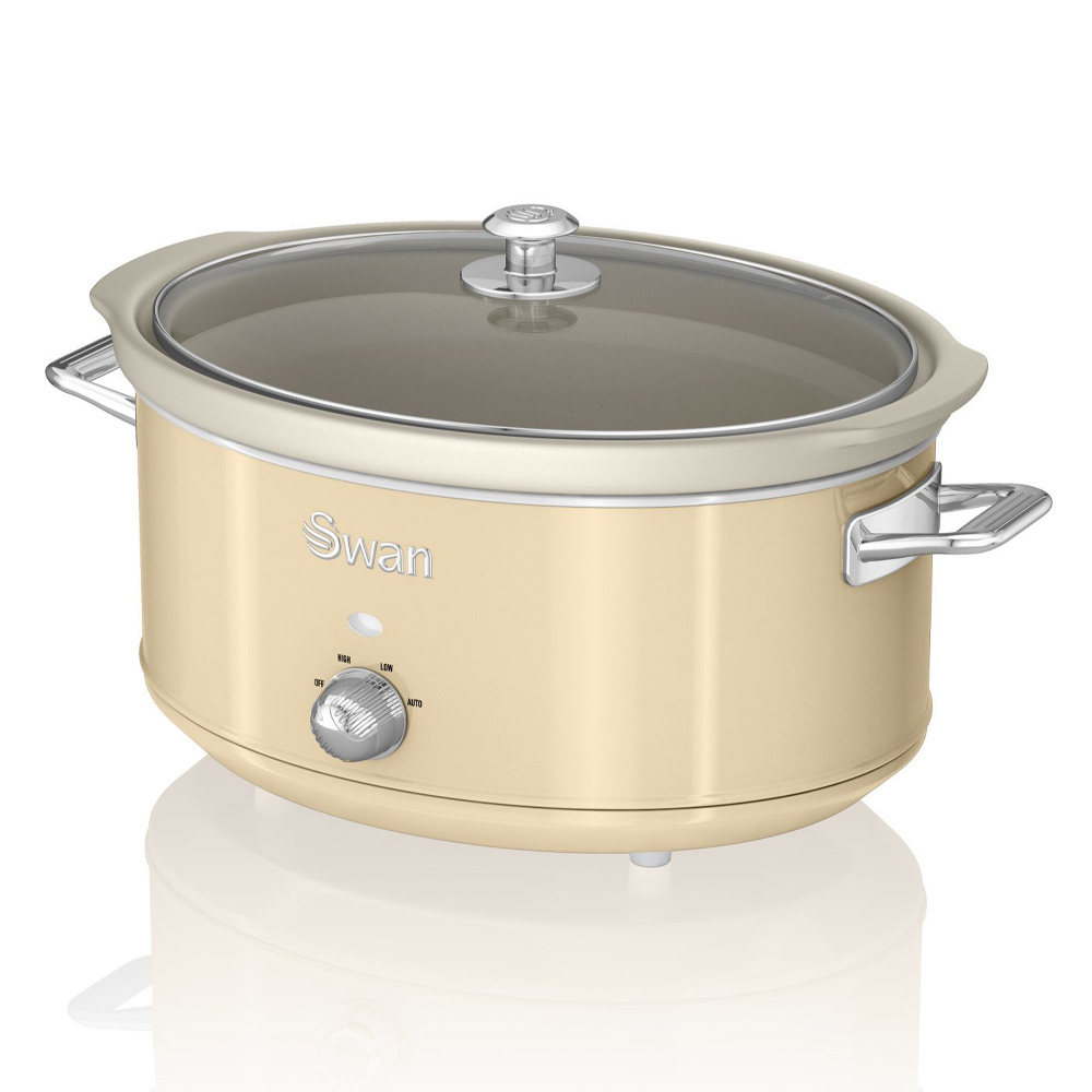 Swan Retro 6.5 L Slowcooker Creme