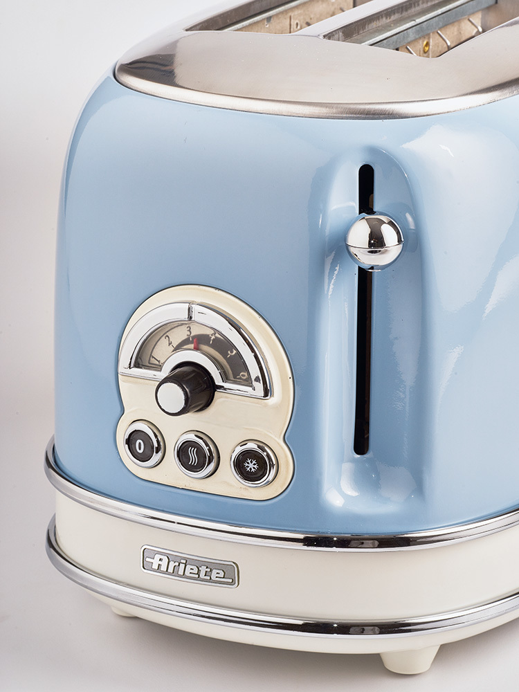 Broodrooster vintage 2 sneden blauw