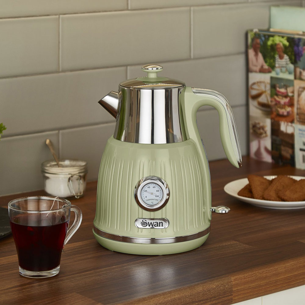 Swan SK31040GN Retro Waterkoker 1.5 Liter Groen