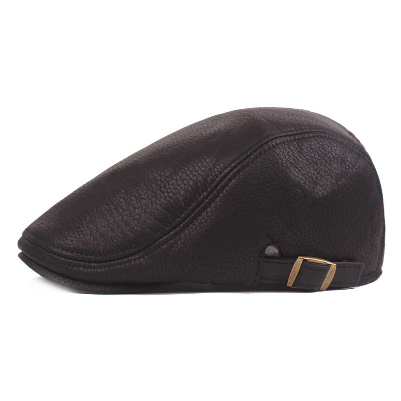 Boston 1928 Flat Cap One-Size Faux Leather