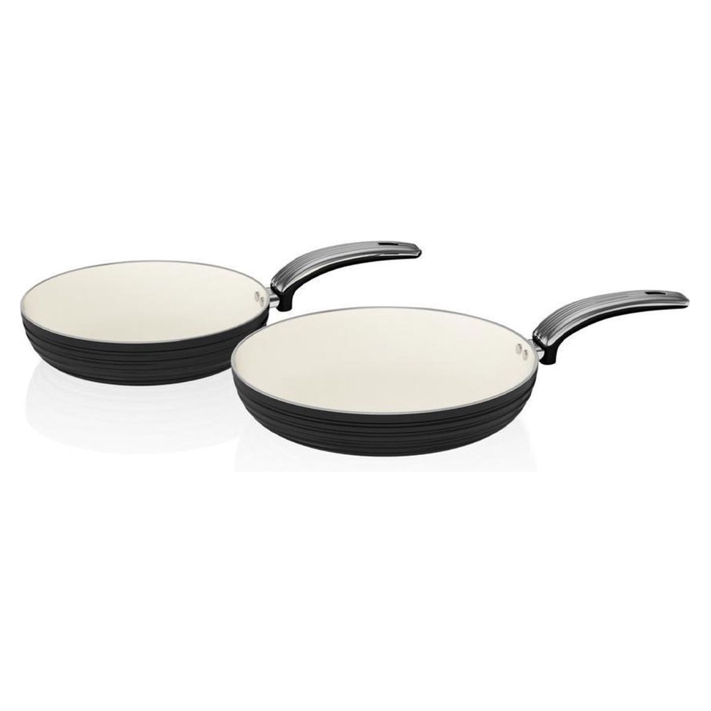 Koekenpannen Set van 2 Zwart