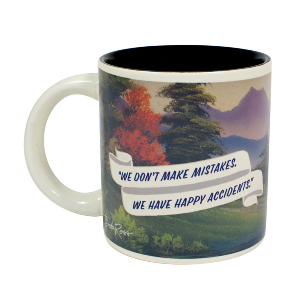 stopverf Aanbod verwijderen Bob ross magic mug van kleur veranderende mok met schilderij