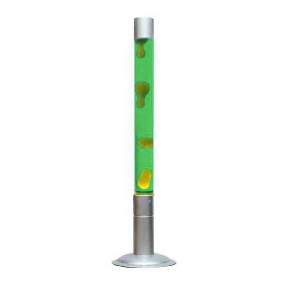 Fisura retro XXL vloer lavalamp - groen/geel