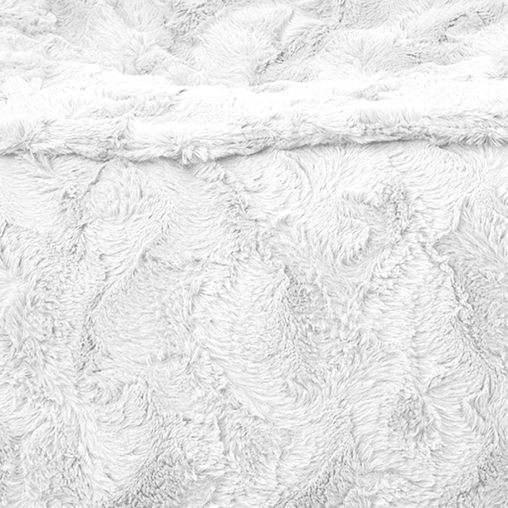 Zitzak stoel bont wit 100x80cm