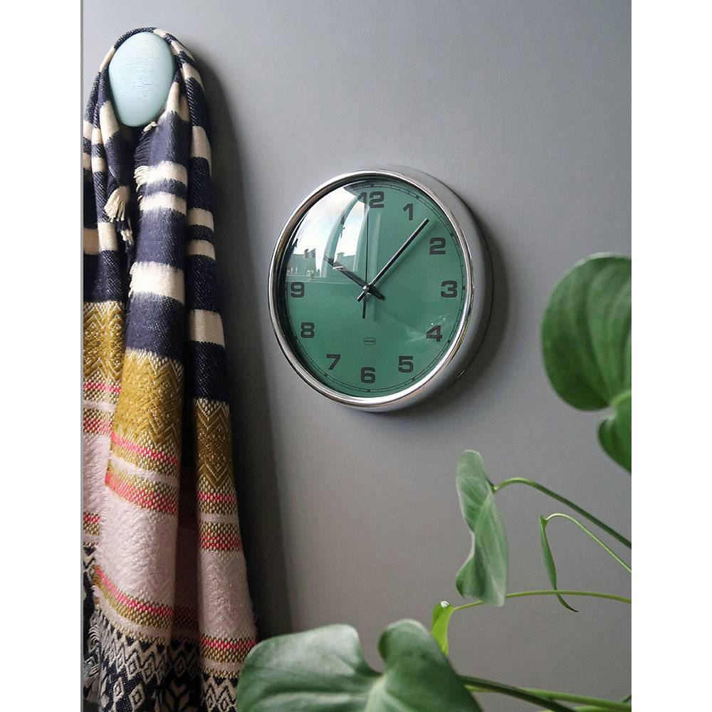 Cabanaz Retro Wandklok Pine Green