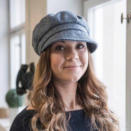 CTH Ericson Regina Sr Newsgirl Cap Rondo Blauw