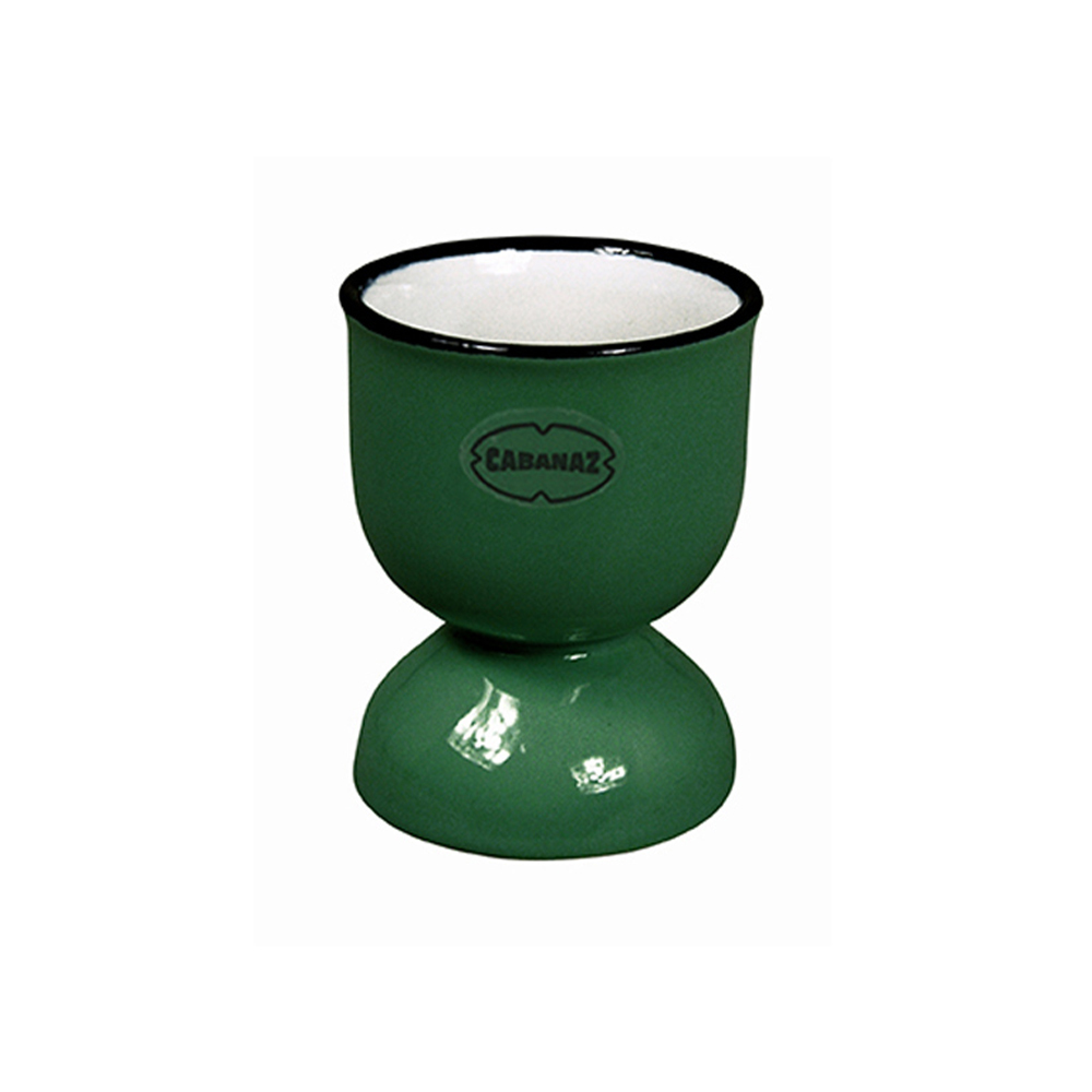 Cabanaz Retro Eierdopje emaille geinspireerd Pine Green