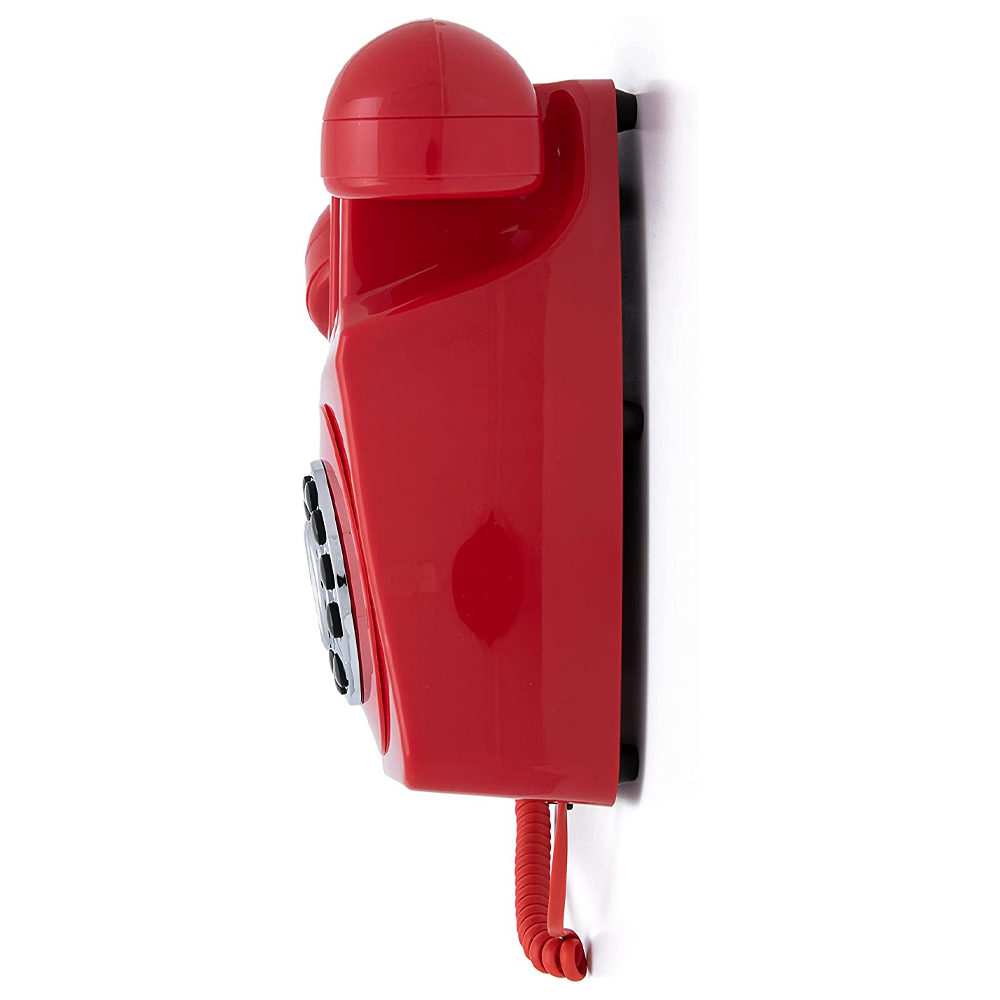 Retro wandtelefoon rood