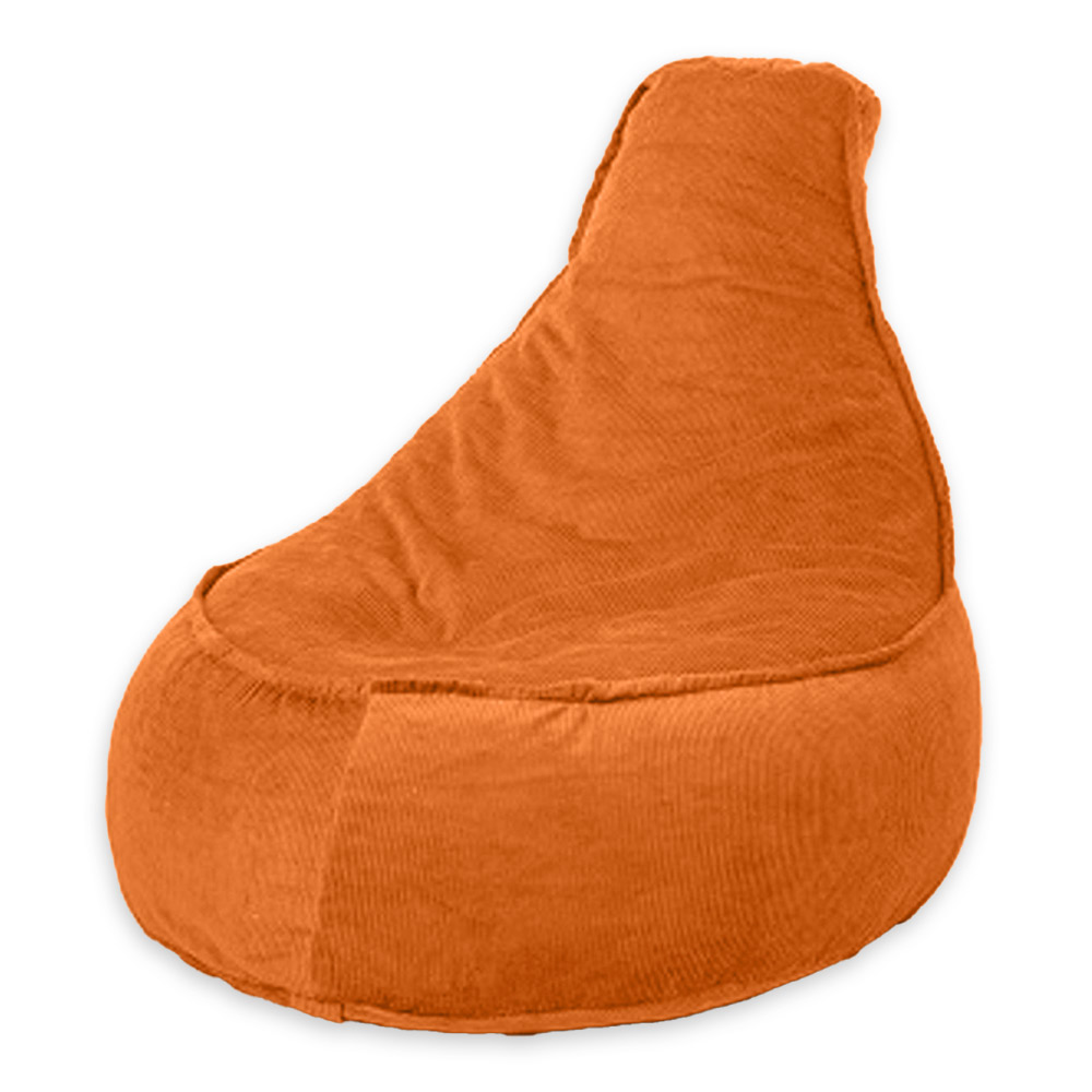 Drop & Sit zitzak stoel rib oranje junior