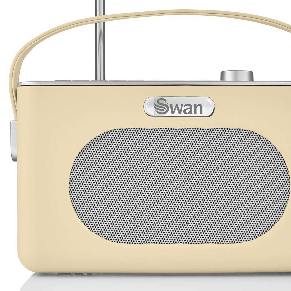 Swan Draagbare Retro Radio DAB+ Bluetooth Creme
