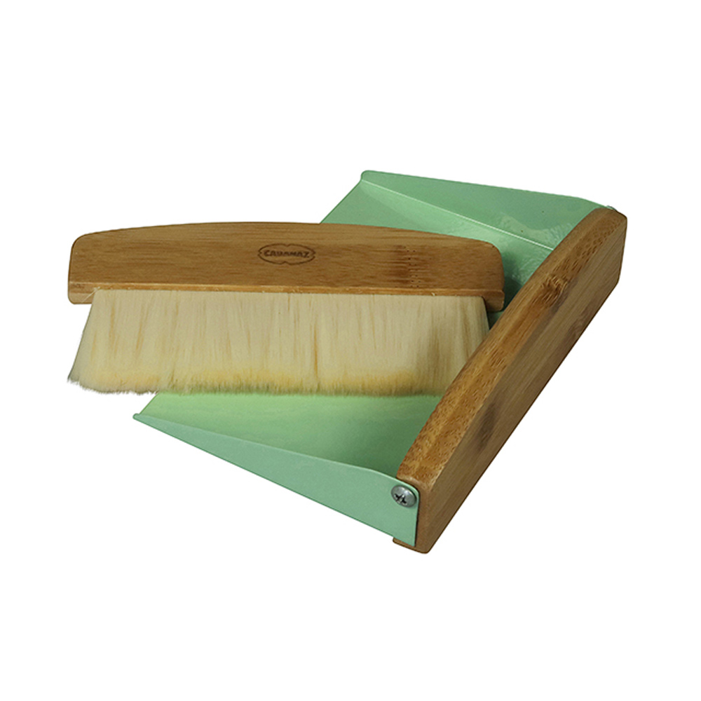 Retro tafelveger bamboe hout groen