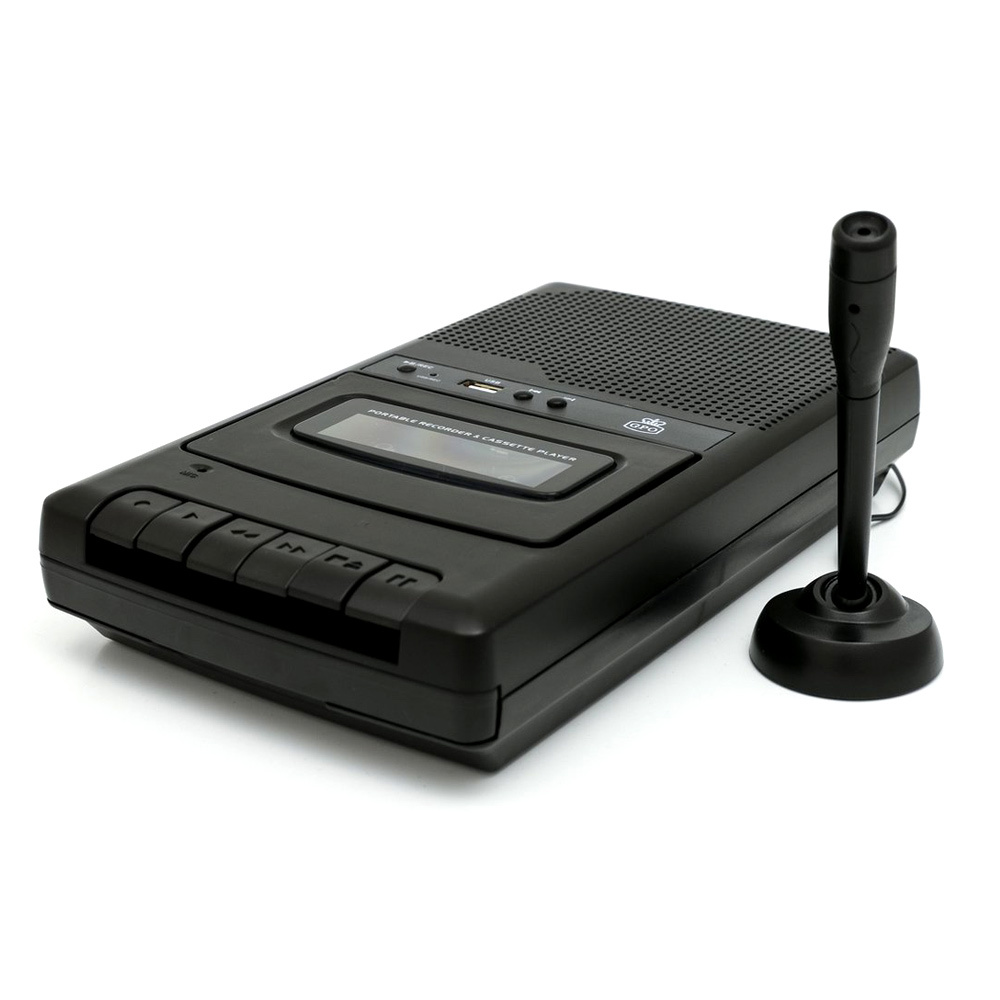 GPO CRS132 draagbare retro cassetterecorder USB/Microfoon