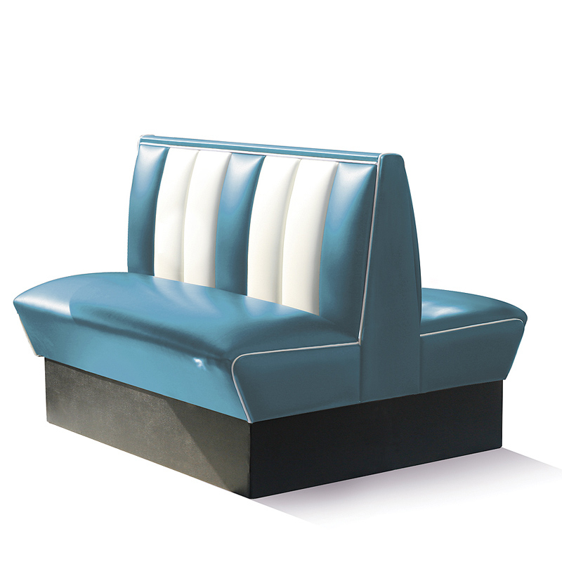 Bel Air Dinerbank Double Booth HW-120DB Blauw