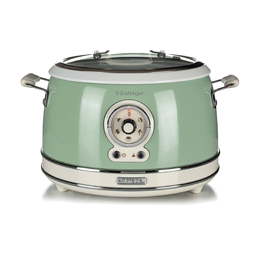 Ariete retro slowcooker & rijstkoker 1.8  liter groen