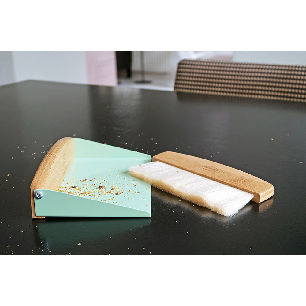 Retro tafelveger bamboe hout groen