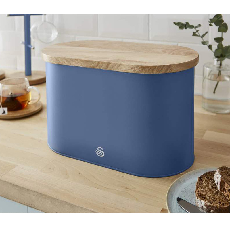 Swan Nordic retro broodtrommel blauw