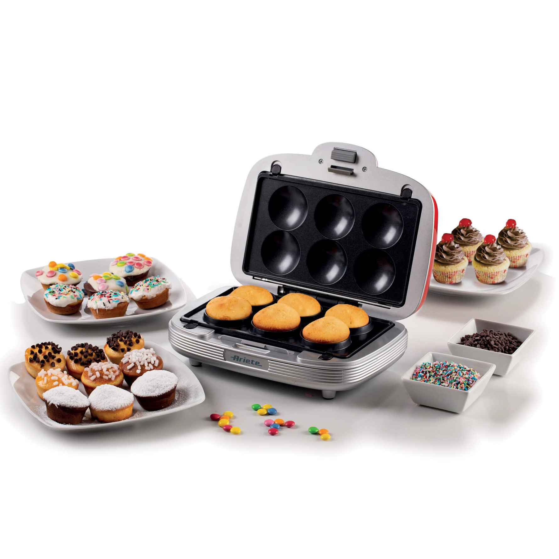 Ariete retro sandwich & cookies maker rood