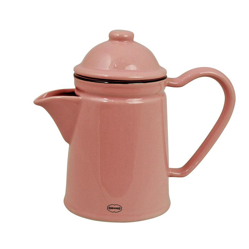 Retro koffie- en theepot cinnamon pink