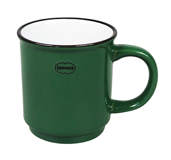 Stapelbare retro mok pine green 180 ml