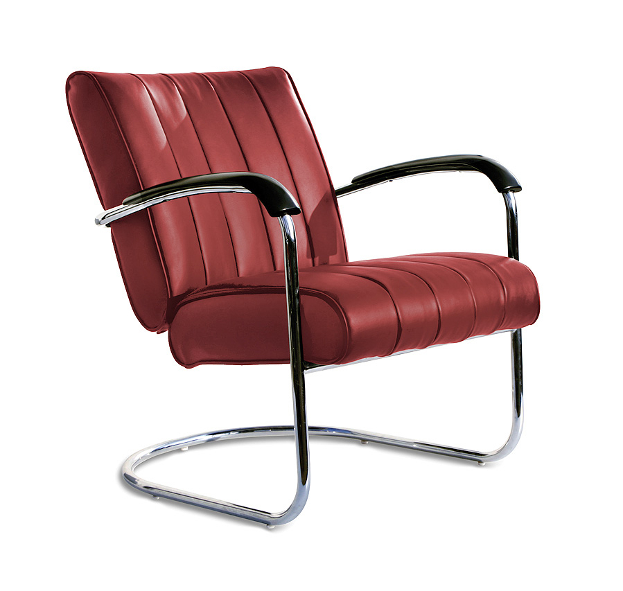 Bel Air Retro Loungestoel LC-01 LTD Ruby