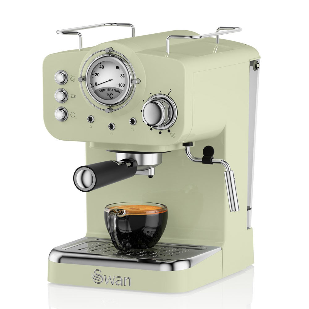 Retro espressomachine groen