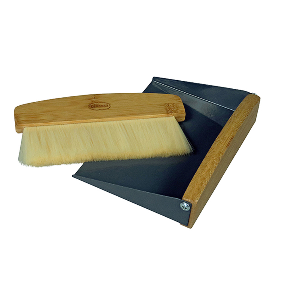 Retro tafelveger bamboe hout grijs