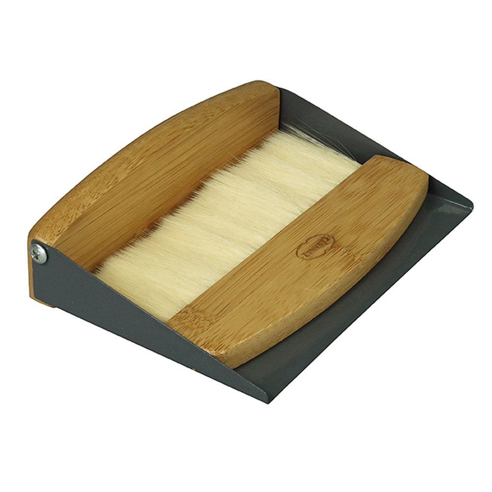 Retro tafelveger bamboe hout grijs