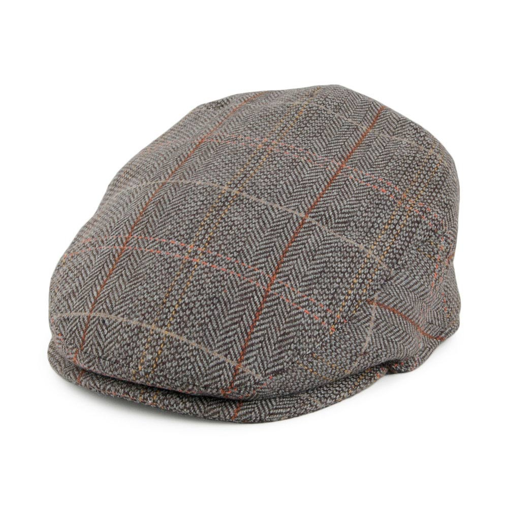 Jaxon & James kids tweed flat cap multicolor grijs  | one-size (50-52 cm)